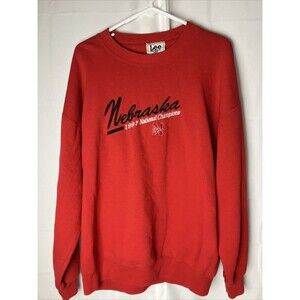 Rare 1997 Nebraska Cornhuskers National Champions Cotton Lee Sport XL Sweater
